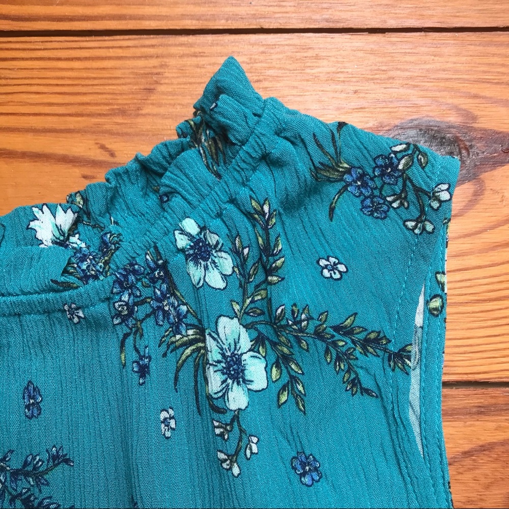 John Paul Richard Teal Blue Tassel Tank Top, EUC, S/M - Picture 6 of 13